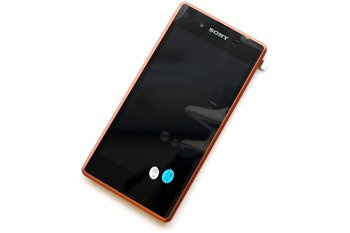 Sony Xperia E3/ E3 Dual wyświetlacz LCD z ramką - miedziany (Copper)