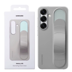 Etui na telefon Samsung Galaxy S25 Standing Grip Case - szare