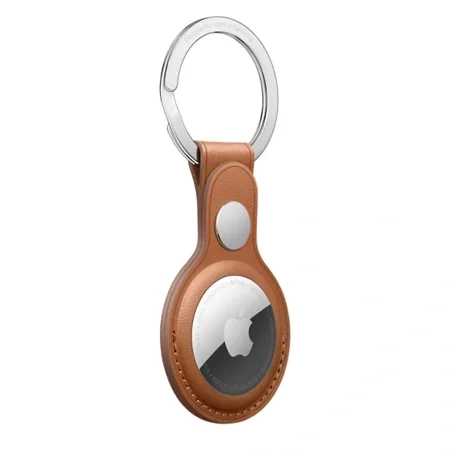 Apple AirTag Leather Key Ring - brown (Saddle Brown)