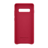 Samsung Galaxy S10 Plus Leather Cover phone case - red