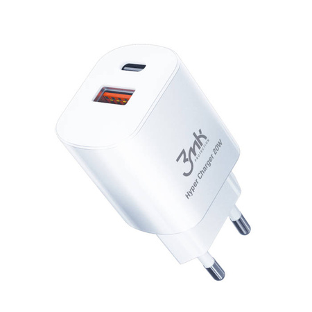 3mk Hyper Charger USB-C USB-A - 3A 20W power charger