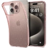 Etui na Apple iPhone 15 Pro Max Spigen Liquid Crystal Glitter silikonowe - różowe (Rose Quartz)