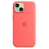 Apple iPhone 15 Silicone Case MagSafe - Pink (Guava)