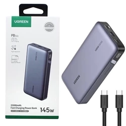 Powerbank Ugreen Fast Charging PB205 25000 mAh 145W - gray