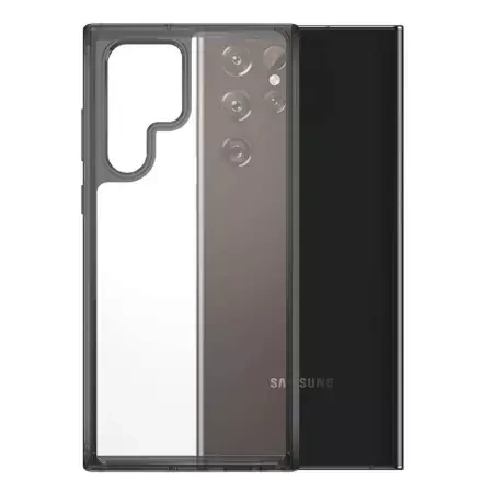 PanzerGlass Hard Case for Samsung Galaxy S22 Ultra - transparent with black frame