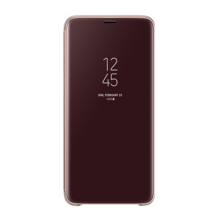 Samsung Galaxy S9 Plus Clear View Standing Phone Case - Gold [OUTLET]