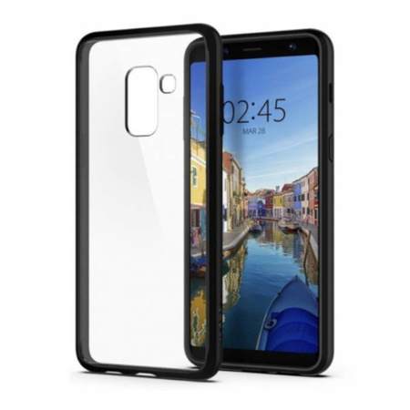 Samsung Galaxy A8 2018 Spigen Ultra Hybrid case 590CS22751 - transparent with black frame