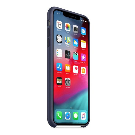 Apple iPhone XS Max etui silikonowe MRWG2ZM/A  - granatowe (Midnight Blue)