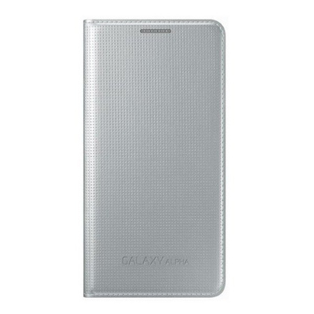 Samsung Galaxy Alpha Flip Cover phone case - silver