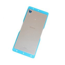 Sony Xperia M4 Aqua battery flap with adhesive and NFC antenna - silver