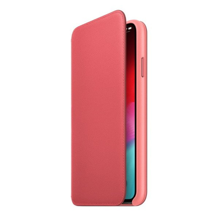 Apple iPhone XS Max Leather Folio Case MRX62ZM/A - Pink (Peony Pink)