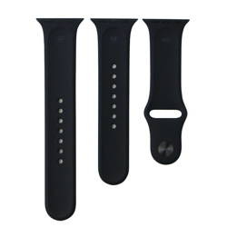 Apple Watch 1/ 2/ 3/ 4/ 5/ 6/ 7 Series 38/ 40/ 41 mm pasek Silicone Sport - czarny (Black)