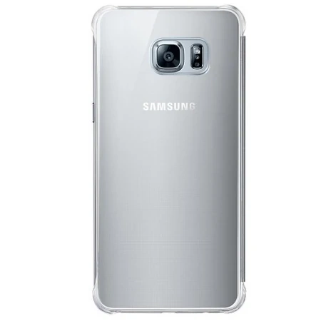 Etui na telefon Samsung Galaxy S6 edge+ Clear View Cover  - srebrne