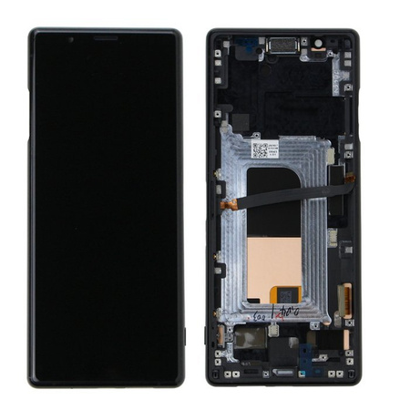 Sony Xperia 5 LCD display with bezel and speaker - black