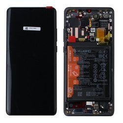 LCD display for Huawei P30 Pro with frame and battery - black