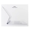 Apple iPad Pro 12.9" gen keyboard case. 3/ 4/ 5/ 6/ Air 13" M2 Magic Keyboard (Russian layout) - white