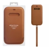 Apple iPhone 12 Pro Max Leather Sleeve MagSafe Case - Brown (Saddle Brown)