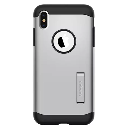 Spigen Slim Armor Case for Apple iPhone Xs Max - Silver (Satin Silver)