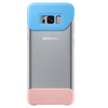 Samsung Galaxy S8 Plus 2Piece Cover phone case - blue and peach