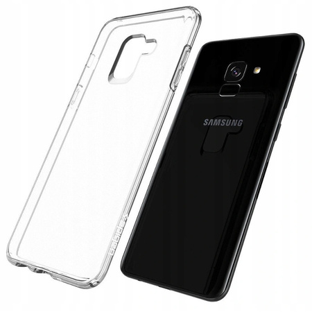 Samsung Galaxy A8 2018 silicone case Spigen Liquid Crystal 590CS22748 - transparent