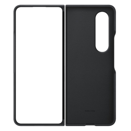 Samsung Galaxy Z Fold4 Leather Cover phone case - black