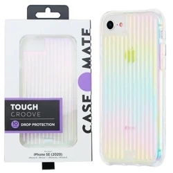 Etui do Apple iPhone SE 2022/ SE 2020/ 8/ 7/ 6s/ 6 Case-Mate Tough Groove - transparentne wielokolorowe (Iridescent)