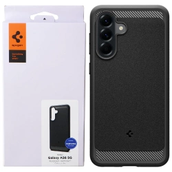 Etui na telefon Samsung Galaxy A56 5G Spigen Rugged Armor - czarne (Matte Black)