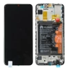 Original LCD display with frame and battery for Huawei P Smart 2019 - black