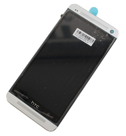 HTC One M7 LCD display - silver