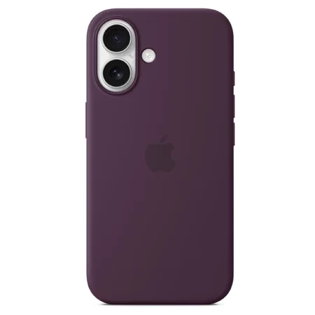 Apple iPhone 16 Silicone Case MagSafe - Purple (Plum)