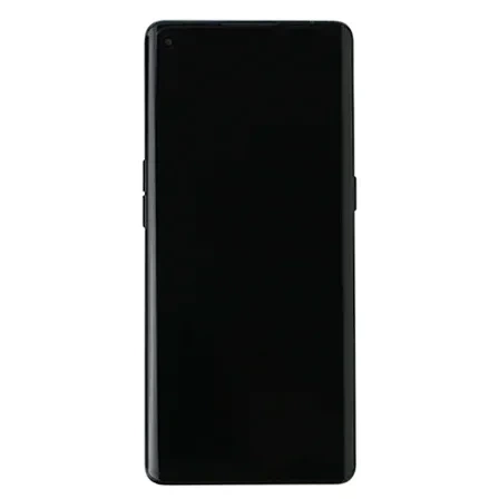 Genuine LCD display with bezel for Oppo Reno 3 Pro - black (Midnight Black)