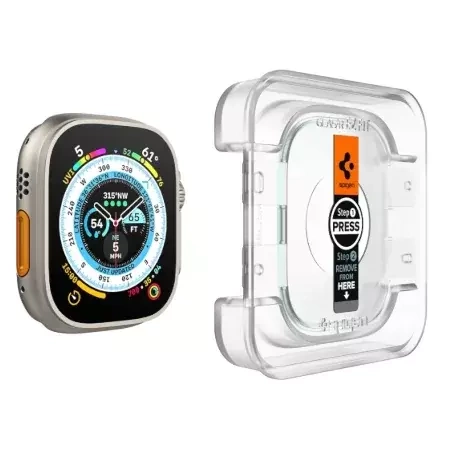 Szkło hartowane Spigen Glas.TR EZ FIT do Apple Watch Ultra/ Watch Ultra 2 49mm - 2 sztuki