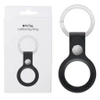 Apple AirTag Leather Key Ring - Black (Midnight)