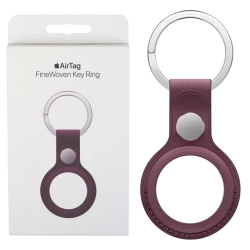 Brelok do Apple AirTag FineWoven Key Ring - bordowy (Mulberry)