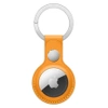 Apple AirTag Leather Key Ring - bright orange (California Poppy)