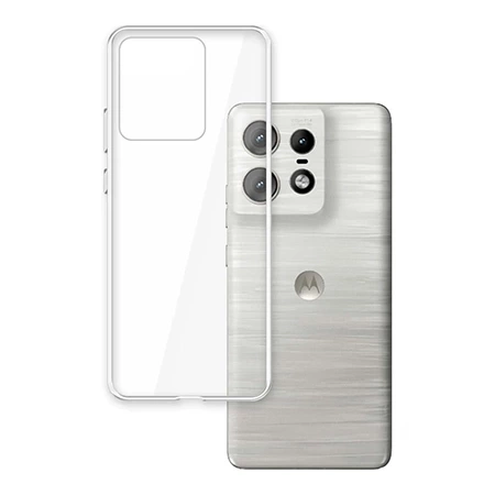 Etui silikonowe na telefon Motorola Edge 50 Pro 3mk Clear Case - transparentne