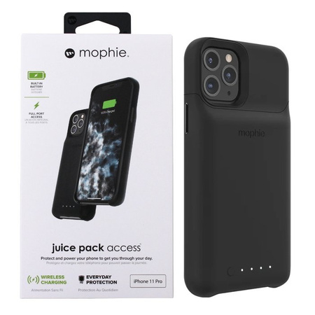 Case and battery in one for Apple iPhone 11 Pro Mophie Juice Pack Access 2000 mAh - black 