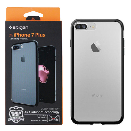 Apple iPhone 7 Plus/ 8 Plus case Spigen Ultra Hybrid 043CS20550 - transparent with black frame