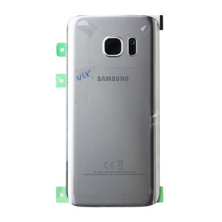 Samsung Galaxy S7 battery flap with adhesive - silver