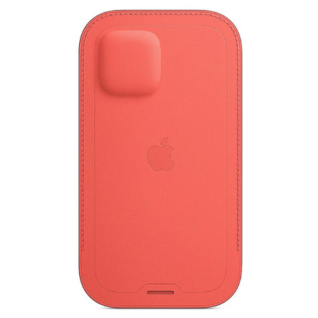 Apple iPhone 12/ 12 Pro Leather Sleeve MagSafe case MHYA3ZM/A - Grapefruit (Pink Citrus)