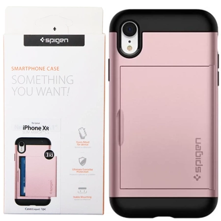 Etui do Apple iPhone XR Spigen Slim Armor CS - różowe (Rose Gold)