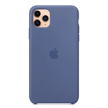 Apple iPhone 11 Pro Max Silicone Case MagSafe - Blue (Linen Blue)