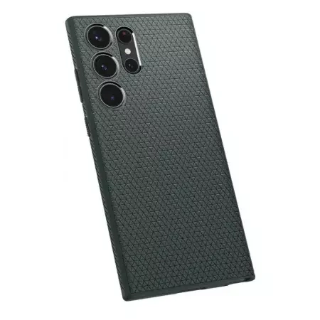 Silikonowe etui Spigen Liquid Air do do Samsung Galaxy S23 Ultra - zielone (Abyss Green)