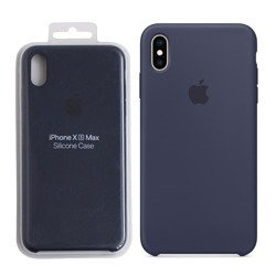 Apple iPhone XS Max silicone case MRWG2ZM/A - navy blue (Midnight Blue)