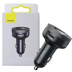 Baseus Enjoy Car Wireless FM Transmitter MP3 Charger - black