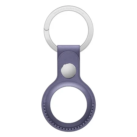 Apple AirTag Leather Key Ring - purple (Wisteria)