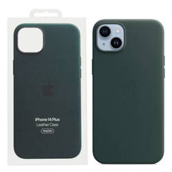 Apple iPhone 14 Plus Leather Case MagSafe MPPA3ZM/A - Green (Forest Green)