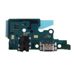 Samsung Galaxy A70 board with USB-C charging connector + headphone connector + microphone