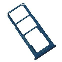 Samsung Galaxy A12 szufladka kart SIM i karty pamięci micro-SD - niebieska