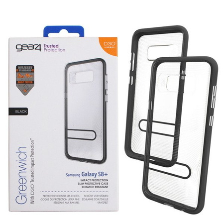 Samsung Galaxy S8 Plus GEAR4 Greenwich phone case - transparent with black frame